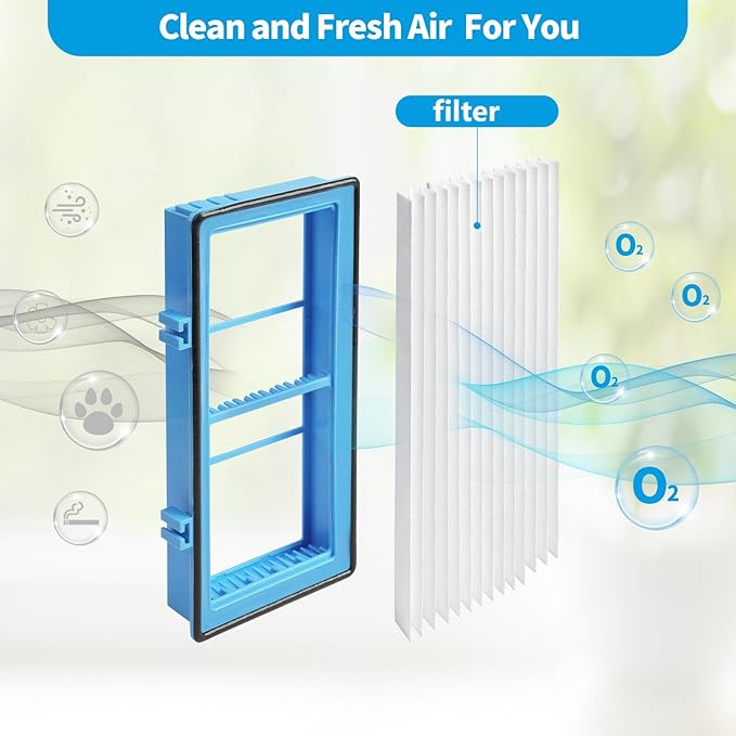 DerBlue 4pcs Replacement Filters Compatible with Holmes AER1 Type Total Air Filter,for 30AT and 242-NUC,Total Air Filter Replacement Filters for 30AT