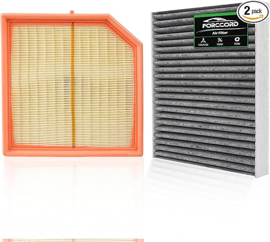 Cabin & Engine Air Filter Kit Fits for Volvo XC40 2.0L 2019 2020 2021 2022 2023 2024 2025 2026 Activated Carbon Cabin Filter Replacement 31497285 31474521 Car Accessories