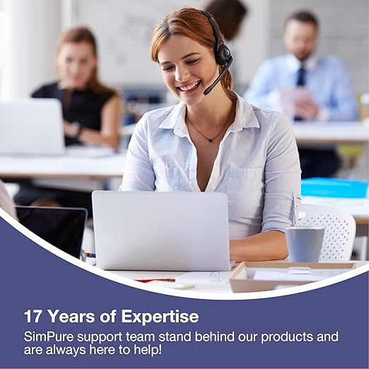 SimPure Whole House Water Filter System, 2 Stages Clear Home Water Pre-Filtration with Carbon and Sediment Filters, Reduce Odor, Chlorine, Taste, Iron, Lead, 1" NPT Brass Port, BPA Free(DB10C-2)