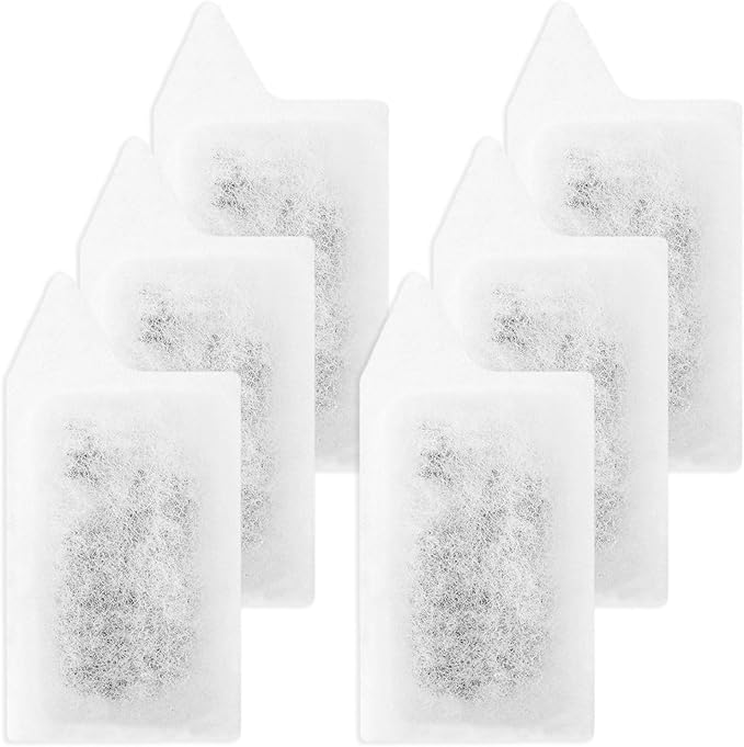6 Packs Small Filters Cartridges for Tetra Whisper Small Fish Tanks Filter, Small Filter Carbon Replacement Filter Cartridge for 3-10 Gallons Aquarium Filter