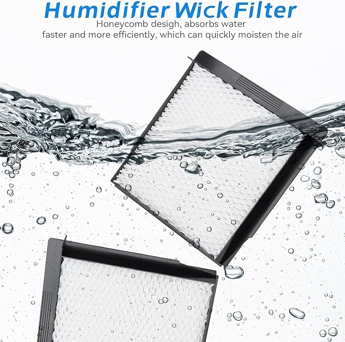 1040 Humidifier Filter for Aircare Essick Bemis MoistAir Humidifier - Replacement Wick Fit Models B40 3D6-100 5D6-700 7D6-100 D46-720 E27-000 E35-000 CM330 B23-810 MA0300 MA-0500 (2 Pack)