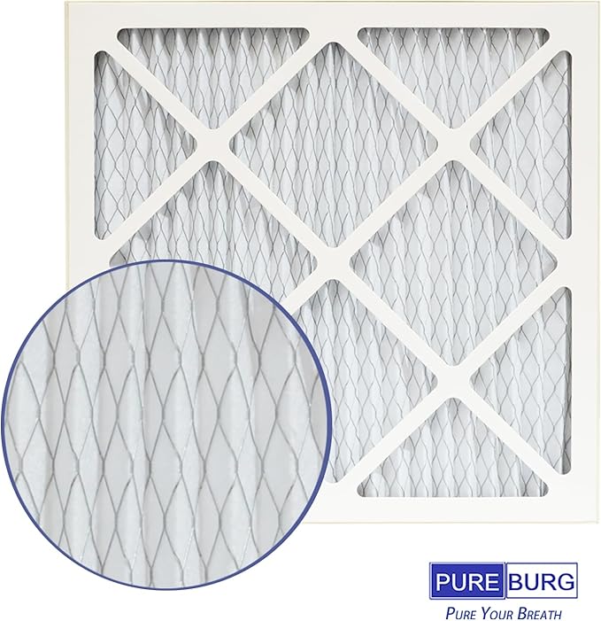 PUREBURG Replacement Pre-Filter Compatible with Mounto & Drieaz Air Scrubber HEPA 500 & BlueDri Shield 550,6-Pack 15.75 x 15.75 x 0.75 MERV10 G4, Air Clean Dust