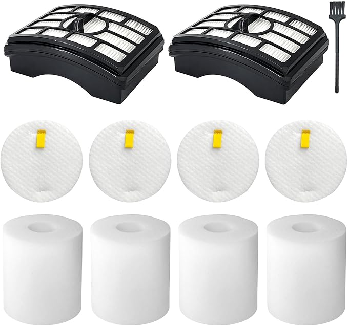 NV501 ZU780 Filter Replacement Parts for Shark Rotator Lift-Away NV500 NV501 NV502 NV503 NV505 NV510 NV520 NV552 NV642 UV560 ZU780 ZU782 ZU785,XFF500 XHF5002,HEPA+4 Foam&Felt Filters