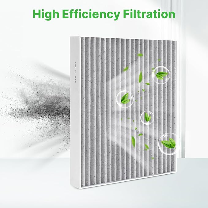 2-Pcs Cabin Air Filter Air Condition with Activated Carbon for Ford Bronco 21-26, Escape 20-26, Explorer 20-26, Maverick 22-26 Cabin Filter for Car Replace for CF12772 Automotive Accessories