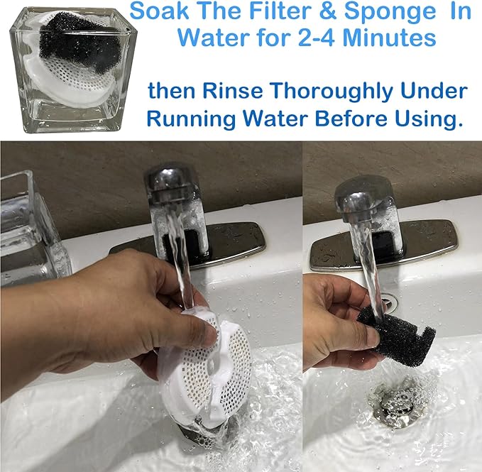 12 Pack Cat Water Fountain Filters with Sponges for 67oz/2l Pet Fountain Replacement Filter Compatible with AONBOY,iPettie & Wonder Creature NEUCOMBBT