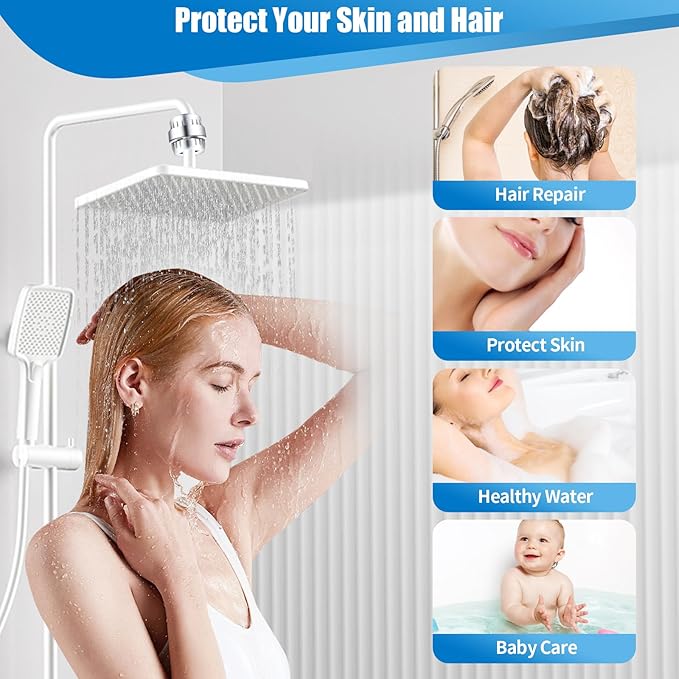 4 Pack 20 Stage Shower Filter Cartridge Replacement (No Housing),Universally Compatible With Any Similar Design,Shower Filter For Hard Water Shower,home water purification accessories