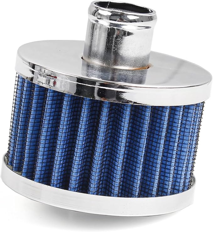 MUGE RACING 23mm Car Air Filter Universal Cold Air Intake Filter High Flow Vent Valve Cover Breather Filter (Blue)