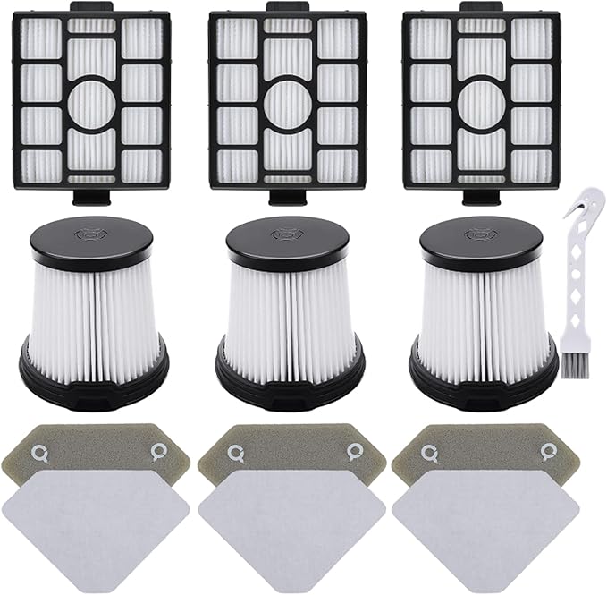 Leadaybetter BU3523 BU3521 BU3120 Detect Filter Replacement Compatible with Shark Clean Lightweight, Clean and Empty Cordless Stick Vacuum Cleaner, Compare to Part XPRFIW1000, XFBU3000
