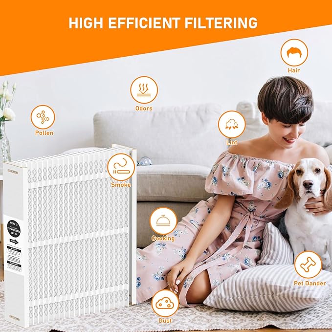 EXPXXFIL0020 20x25 MERV-13 Filter Replacement Compatible with Bryant/Carrier EZ-FLEX EXPXXFIL0020 Heating and Cooling System, Expandable Filter Media 20x25, 2 Pack