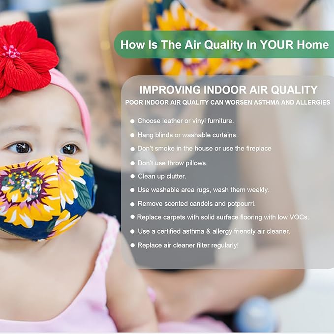 DH-JH04 Replacement HEPA Filter, Compatible with AROEVE MK04 MG04JH Air Purifier Model DH-JH04, Compare to DH-JH04 Replacement Filter, Part No. MK04LX, 2-Pack