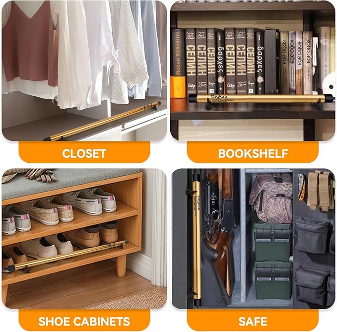 Gun Safe Dehumidifier Rod - High Power, Easy Installation Plug-in Dehumidifier, Superior Moisture, Keep Dry for Gun Safes,Cabinets, Closets (18 Inch)