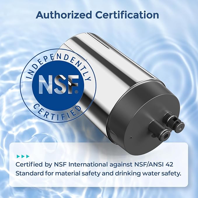 Fil-Fresh 3-Pack Water Filter Replacement for Brita Faucet Filtration System, NSF Certified to Reduce Chlorine, BPA-Free, Lasts 4-Months or 100 Gallons, Chrome