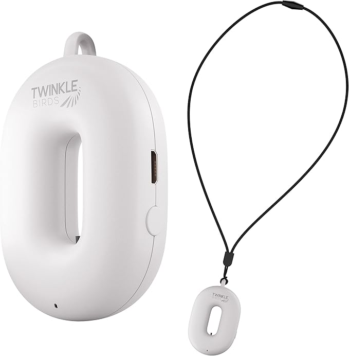 Wearable Air Purifier Necklace - Portable Personal Ionizer - Rechargeable Travel-Size Air Cleaner - Removes Dust Allergen Odor Viruses Bacteria - Use in Office Airplane Train Bus - For Kids and Family