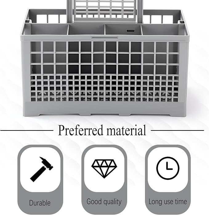 2 Pack 9.5in Dishwasher Silverware Basket Replacement Dishwasher Storage Utensil Baskets Cutlery Filter Basket Compatible with Most Brands