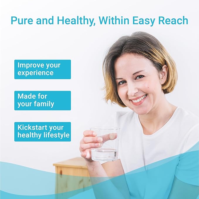 AQUA CREST Water Filter Compatible with LifeStraw® Home Pitcher and Dispenser Systems, Replacement for LifeStraw® Water Filter, Reduces Chlorine, 1 Membrane Micro Filter and 1 Activated Carbon Filter