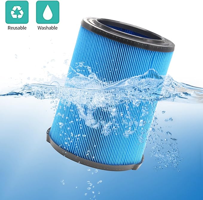 MZY LLC 1 Pack VF5000 Filter 3-Layer Pleated Fine Dust Filter for Ridgid Wet Dry Vacuums 5-20 Gallon WD1450 WD0970 WD1270 WD06700 WD1680 RV2400A