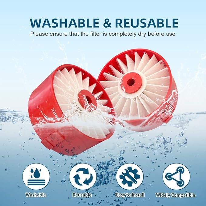 4 Pack N858184 HEPA Filters Replacement Compatible with Craftsman V20 Cordless Stick Vacuum CMCVS001D1, Vacuum Filter Fits for Black Decker BSVF1 BSV2020 BSV2020G BSV2020P Vacuum Cleaner