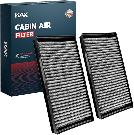 KAX Cabin Air Filter, (CF10936) Replacement for BMW X5 2007 2008 2009 2010 2011 2012 2013 2014 2015 2016 2017 2018 2019, X6 2008-2019, w/Activated Carbon Passenger Compartment Air Filter