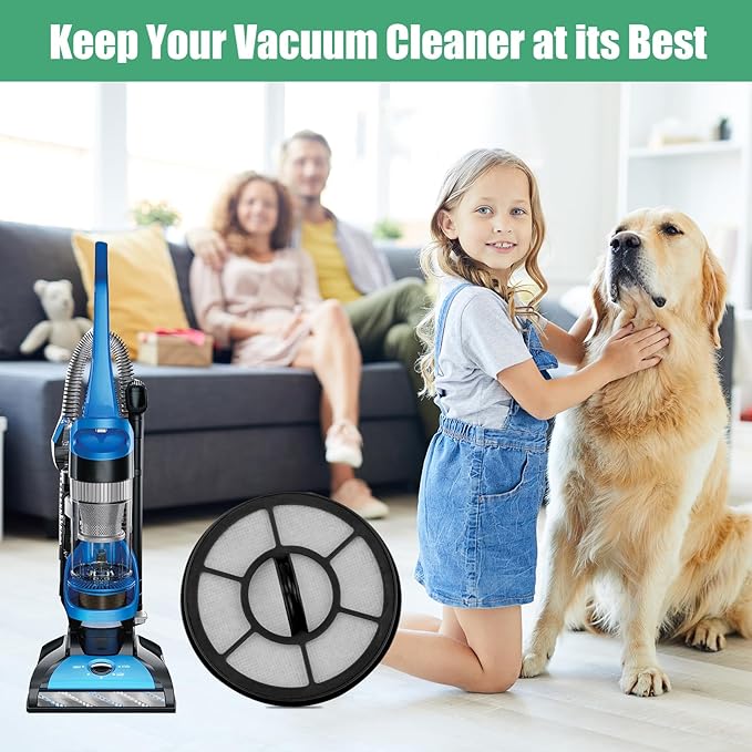 4PCS Washable Filter for Eureka DCF25 & EF7 Fit AS3030AE, AS3033A, AS3101A, AS3104AX, AS3304A Vacuum Cleaner Replacement, Parts 67600 & 68657