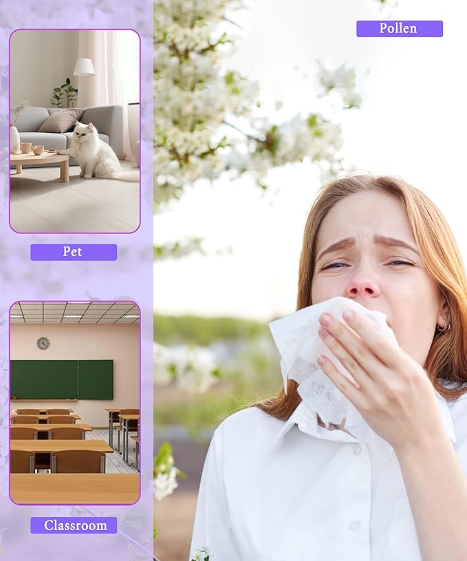 AD3000 Replacement Filter Compatible with Air Doctor 3000 Air Purifier, Fits 3000/3000M/3000Pro, Includes 1 Main Filter, 2 Activated Carbon Filters & 4 Pre-Filters, 7-Pack