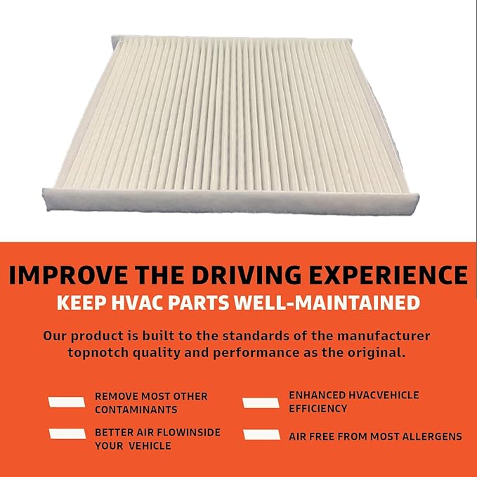 Cabin Air Filter Replacement - Pack of 1 - Made in USA - Compatible with 2018-2023 Jeep Wrangler 2.0L & 3.6L, 2021-2022 6.4L, 2020-2023 Gladiator 3.6L, 2021-2022 3.0L - Replaces O.E. 68301863AA