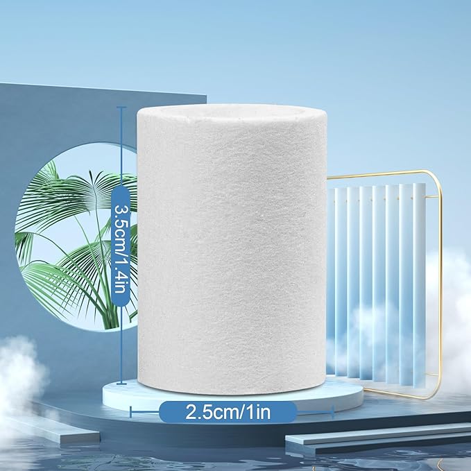 8 Pcs Faucet Filter Purifier Replacement for Kitchen Sink/Bathroom Sink PP Cotton for Faucet Extender Strong Filter Improve Water Conditions Removes Chlorine Fluoride Heavy Metal