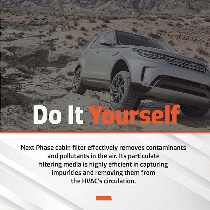 Cabin Air Filter Replacement - Pack of 1 - Made in USA - Compatible with Jaguar, Land Rover, Lexus, Pontiac, Scion, Subaru, Toyota - Polyester Material