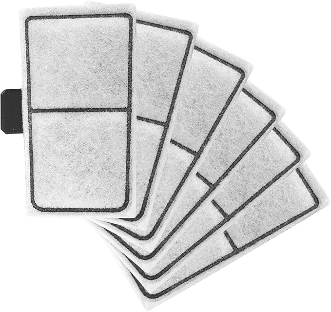6pcs Filter Cartridges Compatible with Topfin Top Fin EF-S & BF5 BETTAFLO, 3.7x2.1 Inch Fish Tank Filter Cartridge Replacement for Aquarium Water Filtration