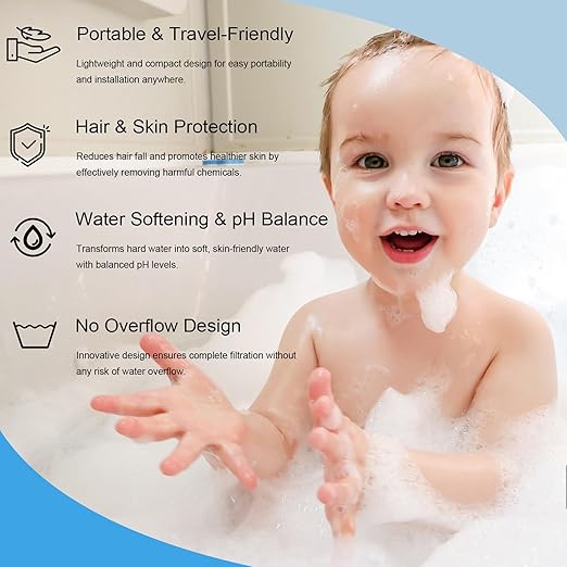 10 Stage Bath Filter for Tub,Reduces Chlorine,Heavy Metals,Hard Water Softener,pH Balance,Vitamin C-BPA-Free Bathtub Filter,Universal Bath Water Filter(3000Gal) Easy Install,Bathtub Water Filter