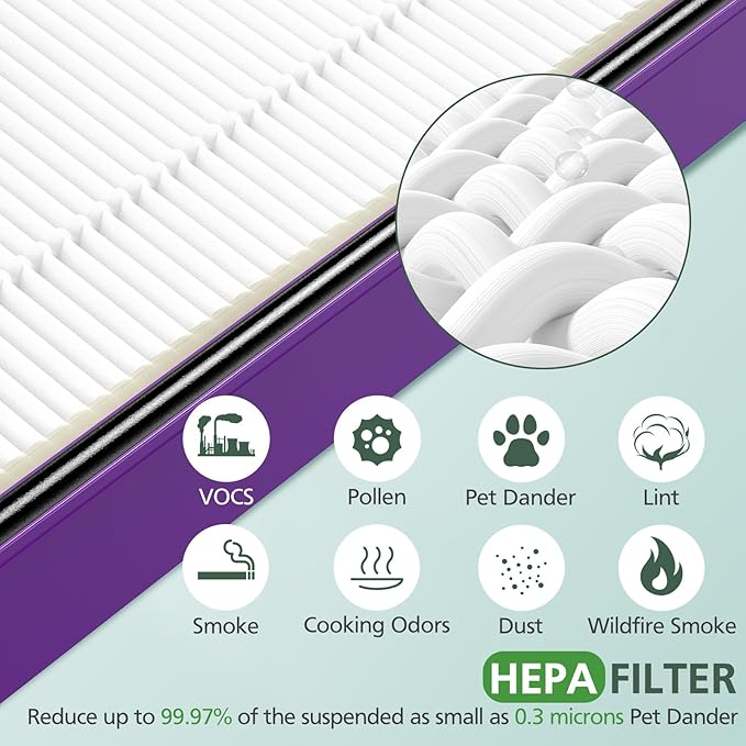 HAPF300AP Performance Plus Replacement Filter for Holmes AER1 HAPF300AP-U4 air cleaner, 4 True HEPA+ 8 Carbon Pre Filters