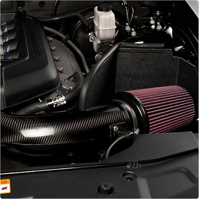 Universal Clamp On Air Intake Filter fits 3 In /3.5 In /4 In Three Different Size, Cone Air Intake Filter-Red