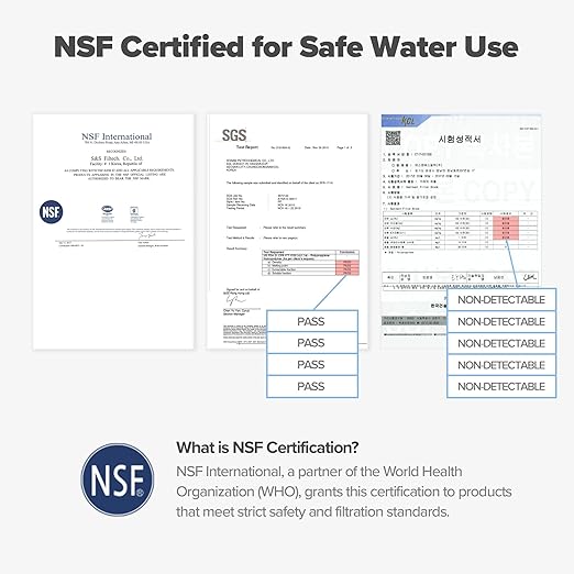 Tap Water Filter for Sink Faucet - Filtration with Vitamin C Gel, Removes Chlorine & Impurities, Bathroom Faucet Purifier for Sensitive Skin Care, Easy to Install, Made in Korea - Pure White