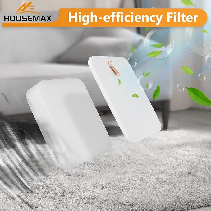 HOUSEMAX Filter Replacement for Shark Lift Away Vacuum, Compatible with Shark Vacuum Filter Replacement LA300, LA301, LA322, LA502, LA500, LA700, LA702, LA500WM, LA802, Replace Part XFFK320 (2-Pack)