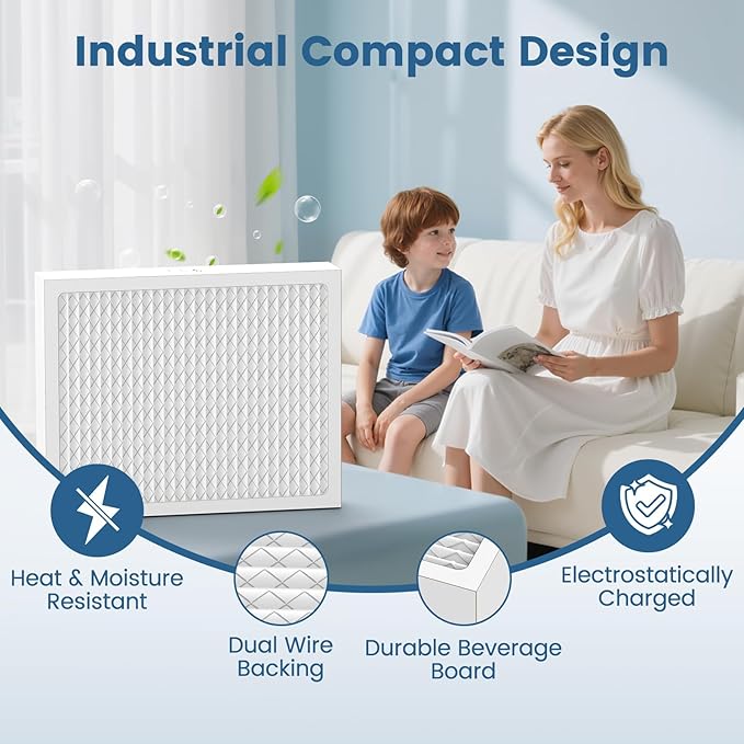 MERV 13 Dehumidifier Filter 14 x 17.5 x 1.75 for santa fe dehumidifier Advance90, Advance100, Advance120, Ultra98H, Ultra120H, for Honeywell DR90 & DR120 Models, 4 Packs