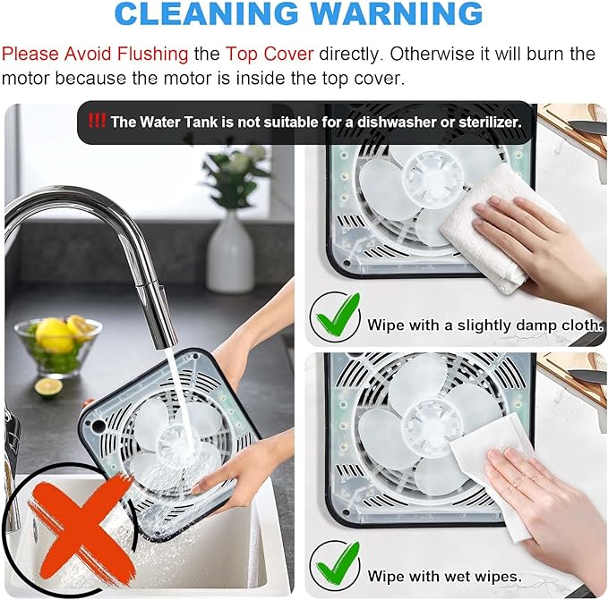 Water-Based Air Purifier Air Washer, Air Revitalizer with Filter Net, Air Fresher with Warm Color LED Night Light, Small Air Cleaner for Home and Office, Aroma Diffuser for Smoke & Pet