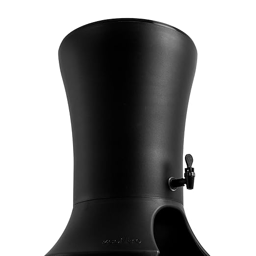 Ecofiltro - Large 7.9 Gallon Mazari Eco-Friendly Polypropylene Water Purifier Dispenser and Filter with Activated Charcoal (Black)