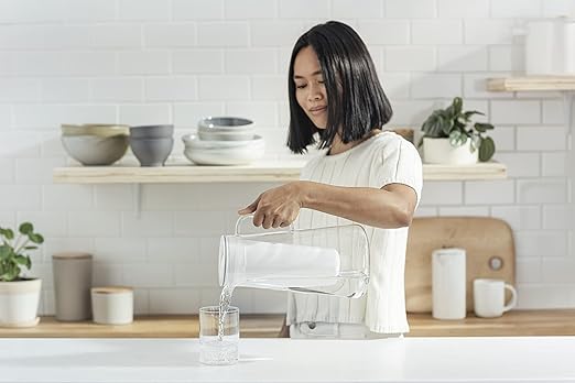 LifeStraw Home Pitcher BPA Free Plastic 7 Cup Stormy Blue