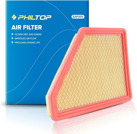 PHILTOP Engine Air Filter, Replacement for CA10465, Equinox 2.4L 2010-2017, Equinox 3.0L 2010-2012, Equinox 3.6L 2013-2017, Terrain 2.4L 2010-2017, Terrain 3.0L 2010-2012, Terrain 3.6L 2013-2017