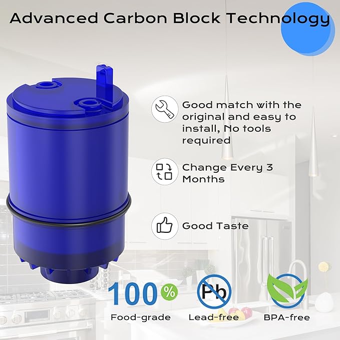Faucet Water Filter Replacement for Pur® Water Filter Faucet, Compatible with Pur® RF9999® FM-2500V FM-3700 PFM350V PUR-0A1 PFM400H PFM450S PFM150W FM2500V FM-3700, 3 Pack