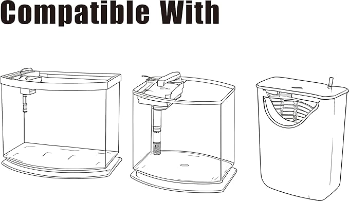 Small Fish Tank Filter Compatible for Aqueon Replacement Filter Cartridges Small for QuietFlow E Internal Power Size 10 filter for Aqueon MiniBow Aquarium Fish Tank SmartClean 1 2.5 5 Gallon S