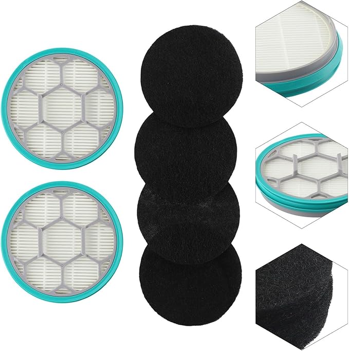 Filter Sponge Kit for Neakasa P1 Pro Pet Grooming Vacuum, High Efficiency Replacement Filters Capture 99.97% Dust Hair Dander, Easy to Clean