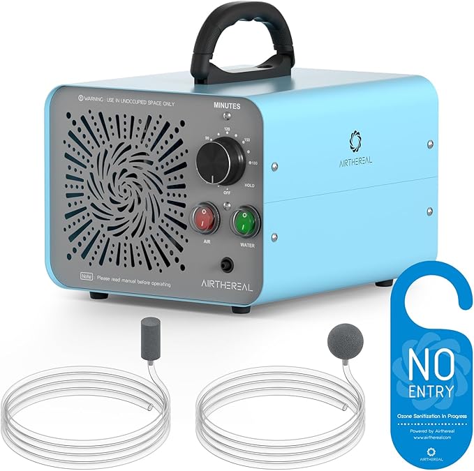 Airthereal MA25L Water Ozone Generator - Dual-Mode Ozone Machine for Water and Air Purification, 40,000mg/h High Capacity Ozone Machine for Odor Removal - Covers up to 4000 sq. ft.