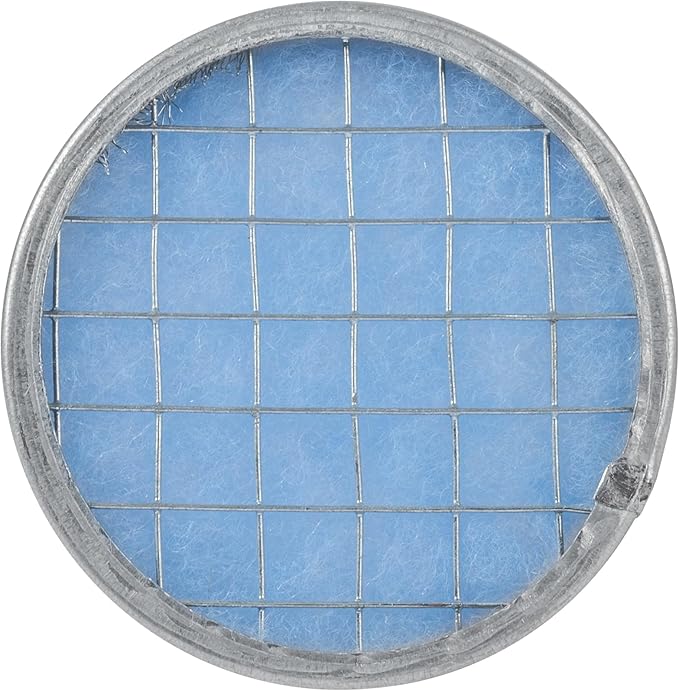 Vent Systems 4" Filter Replacement - Duct Filter - G4 Class Filtration Purifier System with Steel Mesh Screen - Air Vent Filters for Dust Collection/Air Purification - Rigid/Flexible Vent Hose