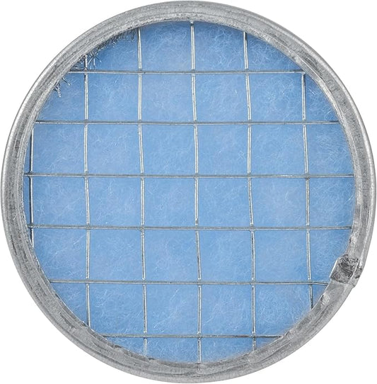 Vent Systems 4" Filter Replacement - Duct Filter - G4 Class Filtration Purifier System with Steel Mesh Screen - Air Vent Filters for Dust Collection/Air Purification - Rigid/Flexible Vent Hose