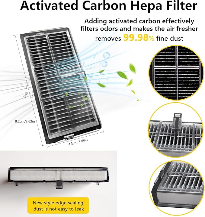 Yivy 28 Pcs Replacement Parts for Dreame X30 Ultra/Mova E30 Ultra/L10s Pro Ultra Heat/l10s ultra gen 2,Accessories: 2*Main Brush, 6*Side Brushes, 4*Filter, 8*Mop, 6*Dust Bags, 1*Water Tank Brush