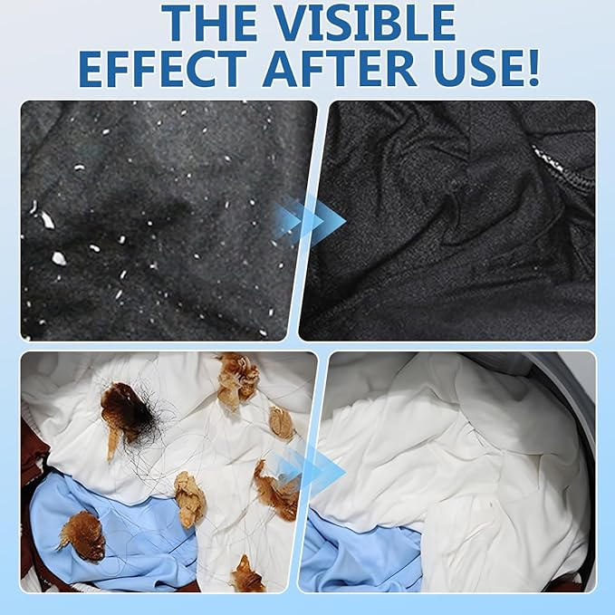 Floating Hair Filtering Mesh, Hair Catcher Washer Machine, Lint Traps for Washing Machine Hose, Hair Filter Cleaning Mesh Bag Dog Cat Hair Remover for Laundry (6pcs)