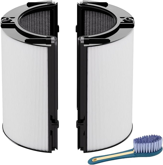 Leemone 360° Combi 2 in 1 HEPA+Carbon Replacement Filter Compatible with Dyson TP06 HP06 PH02 PH01 PH03 PH04 HP09 TP09 HP07 TP07 TP10 HP10, H13 Grade True HEPA Replacement Filter