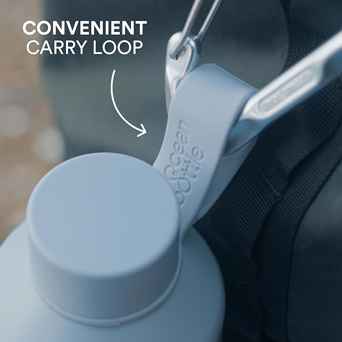 Ocean Bottle - Recycled Stainless Steel Reusable Water Bottle - Eco-Friendly & Reusable - Ocean Blue - 25 oz