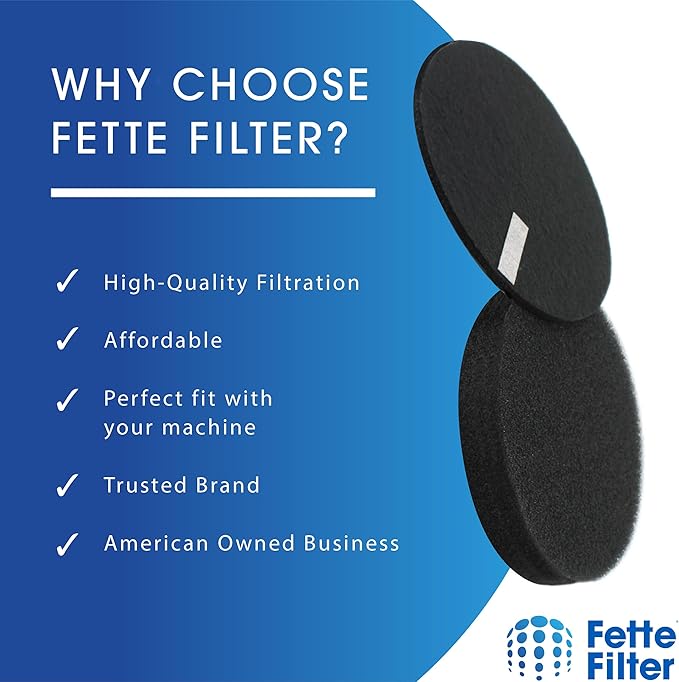 Fette Filter Replacement Filters for Bissell Vacuums Compatible with SurfaceSense MultiClean 3418, Pet Hair Eraser Turbo 3774F, PowerLifter 3404, and More. 4Pre-Motor Filters