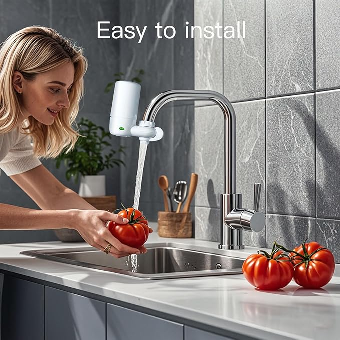 Faucets Filter Cartridge, Replacement for Faucet, 36311 On Tap Water Filtration System, FR-200, FF-100 Replacement, NSF Certified, White (Pack of 3)